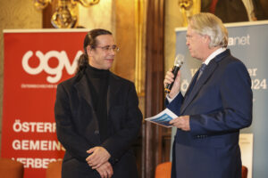 Im Bild v.l.n.r.: Alexander Haide (Autor), Willy Lehmann (Moderator)