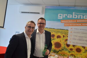 Flavio Borgna (Bongioanni) li., Mario Neuhold (Grabner Haustechnik) re..