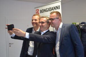 Selfie vlnr Klaus Grabner (Grabner Haustechnik), Flavio Borgna (Bongioanni), Mario Neuhold (Grabner Haustechnik)