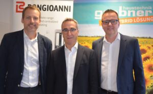 v.l.n.r. Klaus Grabner (Grabner Haustechnik), Flavio Borgna (Bongioanni), Mario Neuhold (Grabner Haustechnik)