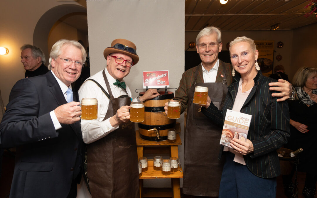 Genuss Guide Austria 2026, Verleihung der Genuss Guide Awards und Bockbieranstich mit Bierpapst Conrad Seidl