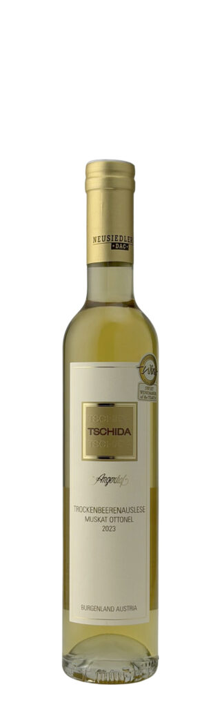 2.	Neusiedlersee DAC Reserve Muskat Ottonel TBA Seewinkel 2023 vom Weingut Hans Tschida - Angerhof, Illmitz, Burgenland, 99 Punkte